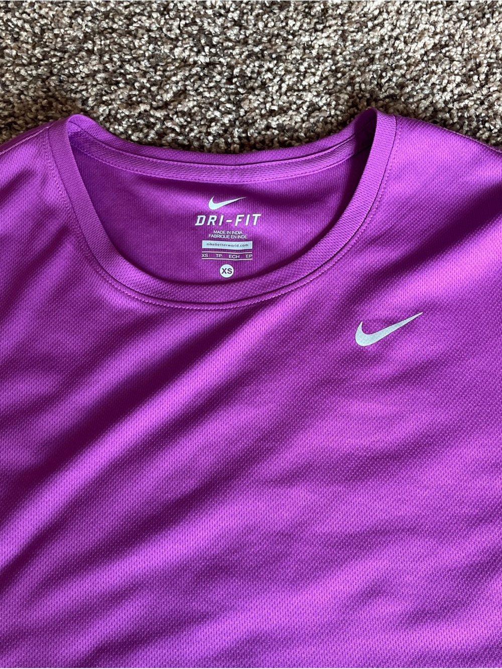Nike Dri-FIT Athletic Tee - Bright Purple